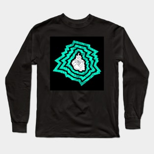 mexico city in danger zone ecopop earthquake waves in jade Long Sleeve T-Shirt